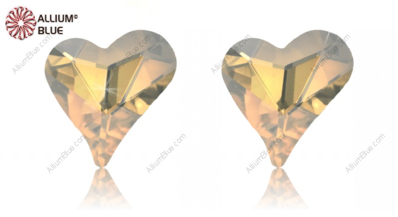 PREMIUM CRYSTAL Sweet Heart Fancy Stone 13x12mm Crystal Golden Shadow F