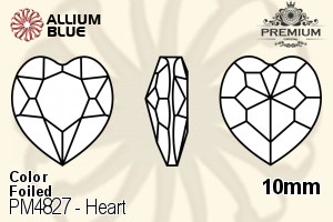 PREMIUM CRYSTAL Heart Fancy Stone 10mm Sapphire F