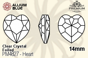 PREMIUM CRYSTAL Heart Fancy Stone 14mm Crystal F