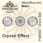 プレミアム Disco Ball ビーズ (PM5003) 8mm - クリスタル エフェクト