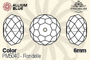 PREMIUM CRYSTAL Rondelle Bead 6mm Burgundy