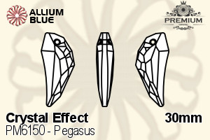 PREMIUM CRYSTAL Pegasus Pendant 30mm Crystal Blue Shade