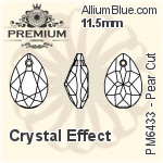 プレミアム Pear カット ペンダント (PM6433) 11.5mm - クリスタル エフェクト