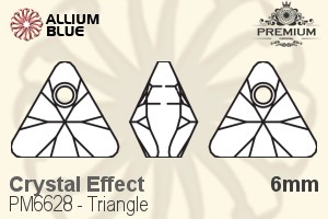 PREMIUM CRYSTAL Triangle Pendant 6mm Crystal Aurore Boreale