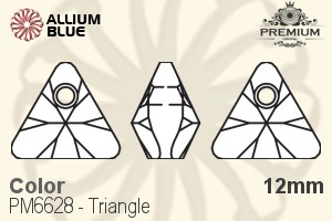 PREMIUM CRYSTAL Triangle Pendant 12mm Light Rose