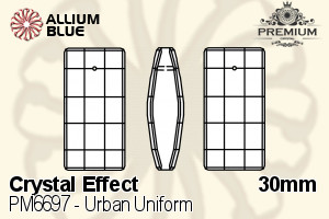 PREMIUM CRYSTAL Urban Uniform Pendant 30mm Crystal Bermuda Blue