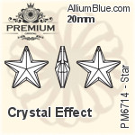 プレミアム Star ペンダント (PM6714) 18mm - クリスタル エフェクト