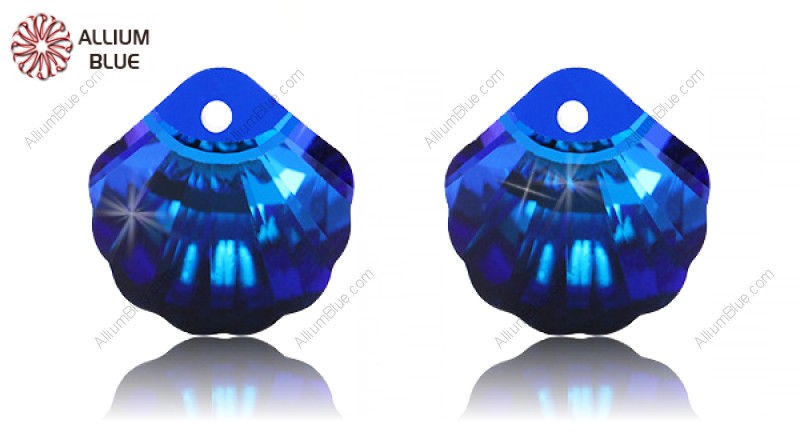 PREMIUM CRYSTAL Shell Pendant 16mm Crystal Bermuda Blue