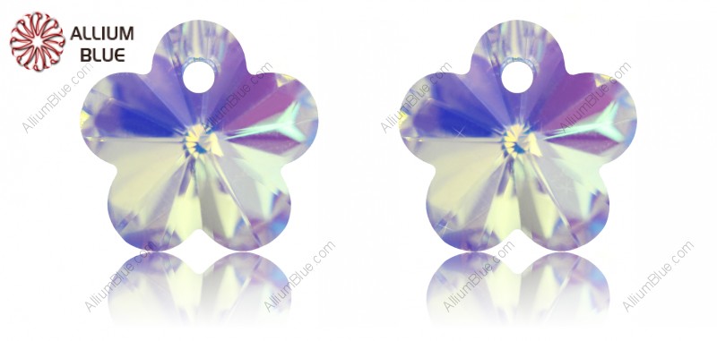 PREMIUM CRYSTAL Flower Pendant 8mm Crystal Aurore Boreale