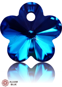 PREMIUM CRYSTAL Flower Pendant 12mm Crystal Bermuda Blue