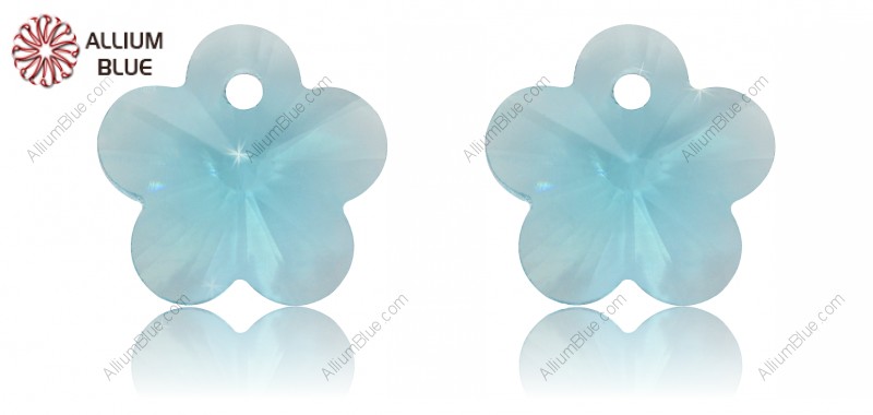 PREMIUM CRYSTAL Flower Pendant 8mm Aqua