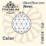 プレミアム Ball ペンダント (PM8558) 20mm - カラー