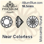 PREMIUM Moissanite Round Brilliant Cut (PM9010) 10.5mm - Near Colorless