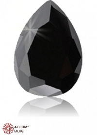 PREMIUM CRYSTAL Zirconia Pear 9x7mm Zirconia Black