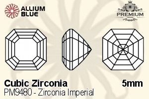 PREMIUM CRYSTAL Zirconia Imperial 5mm Zirconia Golden Yellow