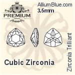 PREMIUM Zirconia Trilliant (PM9706) 5mm - Cubic Zirconia