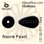 Preciosa プレシオサ ラウンド MAXIMA マキシマ Crystal Nacre パール (131 10 011) 10mm - Nacre パール