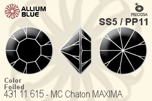 PRECIOSA Chaton MAXIMA ss5/pp11 g.quartz DF
