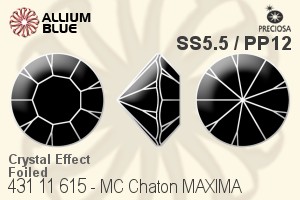 PRECIOSA Chaton MAXIMA ss5.5/pp12 crystal DF AB