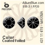 Preciosa MC Chaton MAXIMA (431 11 615) SS9 / PP19 - Color Unfoiled