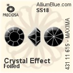 Preciosa MC Chaton MAXIMA (431 11 615) SS18 - Crystal Effect With Dura™ Foiling
