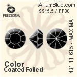 Preciosa MC Chaton MAXIMA (431 11 615) SS15 / PP29 - Color With Dura™ Foiling