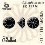 Preciosa MC Chaton MAXIMA (431 11 615) SS2.5 / PP6 - Color Unfoiled