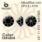 Preciosa MC Chaton MAXIMA (431 11 615) SS15.5 / PP30 - Color With Dura™ Foiling