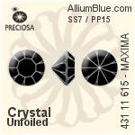 Preciosa MC Chaton MAXIMA (431 11 615) SS7 / PP15 - Clear Crystal Unfoiled