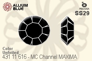 Preciosa MC Channel MAXIMA (431 11 616) SS29 - Color Unfoiled