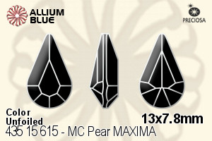 Preciosa MC Pear MAXIMA Fancy Stone (435 15 615) 13x7.8mm - Color Unfoiled