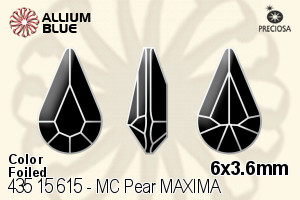PRECIOSA Pear MXM 6x3.6 sapphire DF
