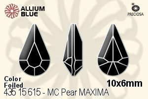 PRECIOSA Pear MXM 10x6 sapphire DF