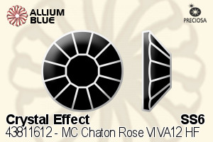 PRECIOSA Rose VIVA12 ss6 crystal HF VM