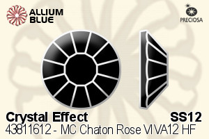 PRECIOSA Rose VIVA12 ss12 crystal HF Aur