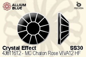 PRECIOSA Rose VIVA12 ss30 crystal HF Aur