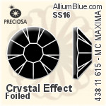 Preciosa MC Chaton Rose MAXIMA Flat-Back Stone (438 11 615) SS16 - Color With Dura™ Foiling