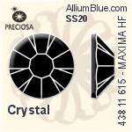 Preciosa MC Chaton Rose MAXIMA Flat-Back Hot-Fix Stone (438 11 615) SS20 - Clear Crystal