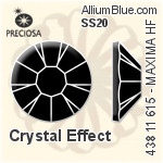 Preciosa MC Chaton Rose MAXIMA Flat-Back Hot-Fix Stone (438 11 615) SS20 - Clear Crystal