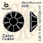 Preciosa MC Chaton Rose MAXIMA Flat-Back Hot-Fix Stone (438 11 615) SS20 - Color (Coated) UNFOILED