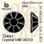 Preciosa MC Chaton Rose MAXIMA Flat-Back Hot-Fix Stone (438 11 615) SS6 - Color (Coated) UNFOILED