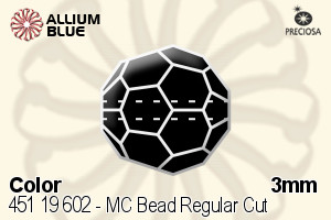 PRECIOSA Round Bead,Simp. 3 mm amethyst