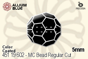 PRECIOSA Round Bead,Simp. 5 mm sapphire AB