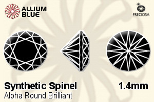 Preciosa Alpha Round Brilliant (RDC) 1.4mm - Synthetic Spinel