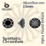Preciosa Alpha Round Brilliant (RBC) 2.4mm - Synthetic Spinel