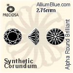 Preciosa Alpha Round Brilliant (RBC) 2.75mm - Genuine Spinel