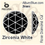Preciosa Rose Diamond (RSDM) 6mm - Cubic Zirconia