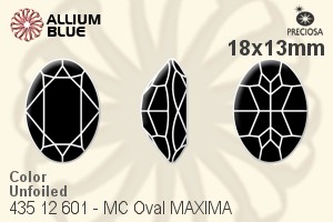 Preciosa MC Oval MAXIMA Fancy Stone (435 12 601) 18x13mm - Color Unfoiled
