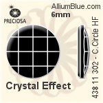 Preciosa プレシオサ MC マシーンカットChessboard Circle Flat-Back Hot-Fix Stone (438 11 302) 14mm - カラー