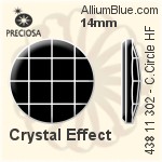 Preciosa MC Chessboard Circle Flat-Back Hot-Fix Stone (438 11 302) 6mm - Color
